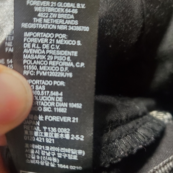 Americana stars and stripes black and white fringe shorts Forever 21 SZ 29 - Picture 6 of 6